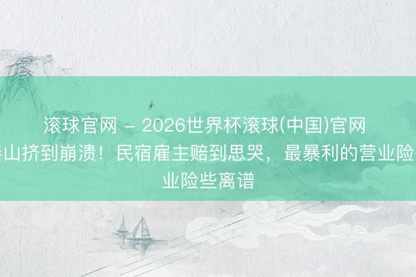 滚球官网 - 2026世界杯滚球(中国)官网 五一泰山挤到崩溃！民宿雇主赔到思哭，最暴利的营业险些离谱